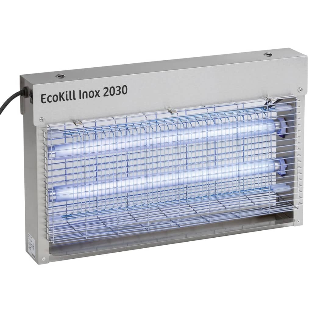 VidaXL - Kerbl Elektrische vliegendoder EcoKill Inox 2030 zilver roestvrij staal 299931